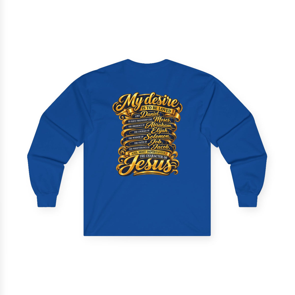 Reconversion Rebaptism Scripture Design Long Sleeve Tee | Christian Faith Shirt