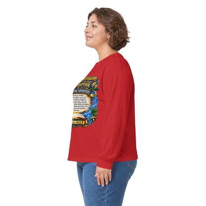 Reconversion Rebaptism Scripture Design Long Sleeve Tee | Christian Faith Shirt