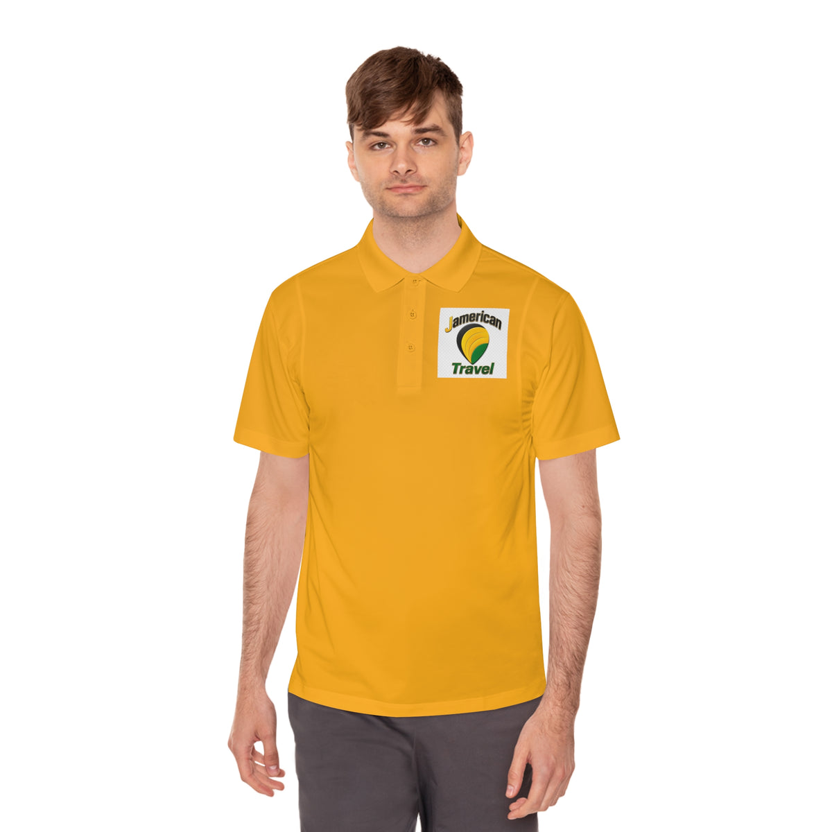 American Travel Logo Polo — Men’s Sport Polo Shirt