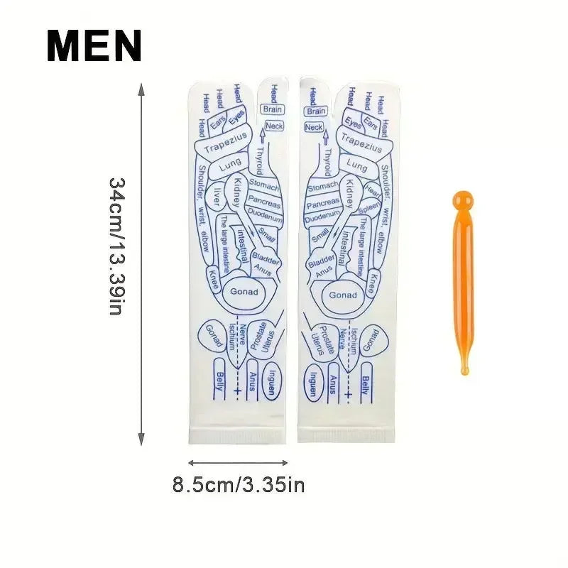 Physiotherapy Foot Care Massage Relieve Tired Feet Sock Acupressure Foot Massager Reflexology Socks Foot Acupoint Massage Tool