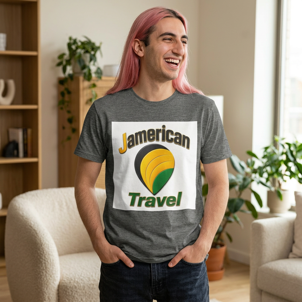 Jamerican Travel T-Shirt | Vintage Travel Logo Tee