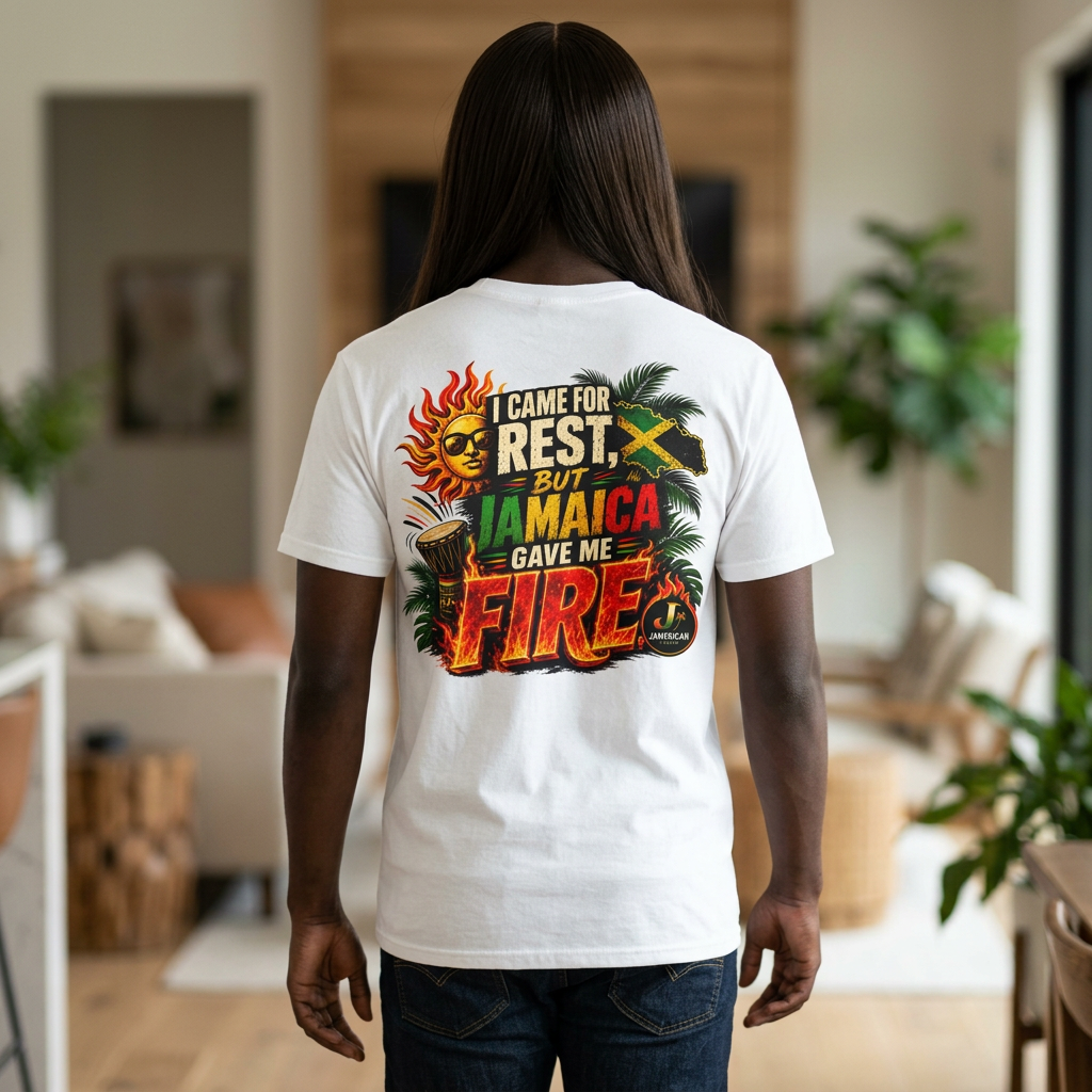 American Travel Polo — "Seeing the World Through Your Eyes" Graphic Shirt