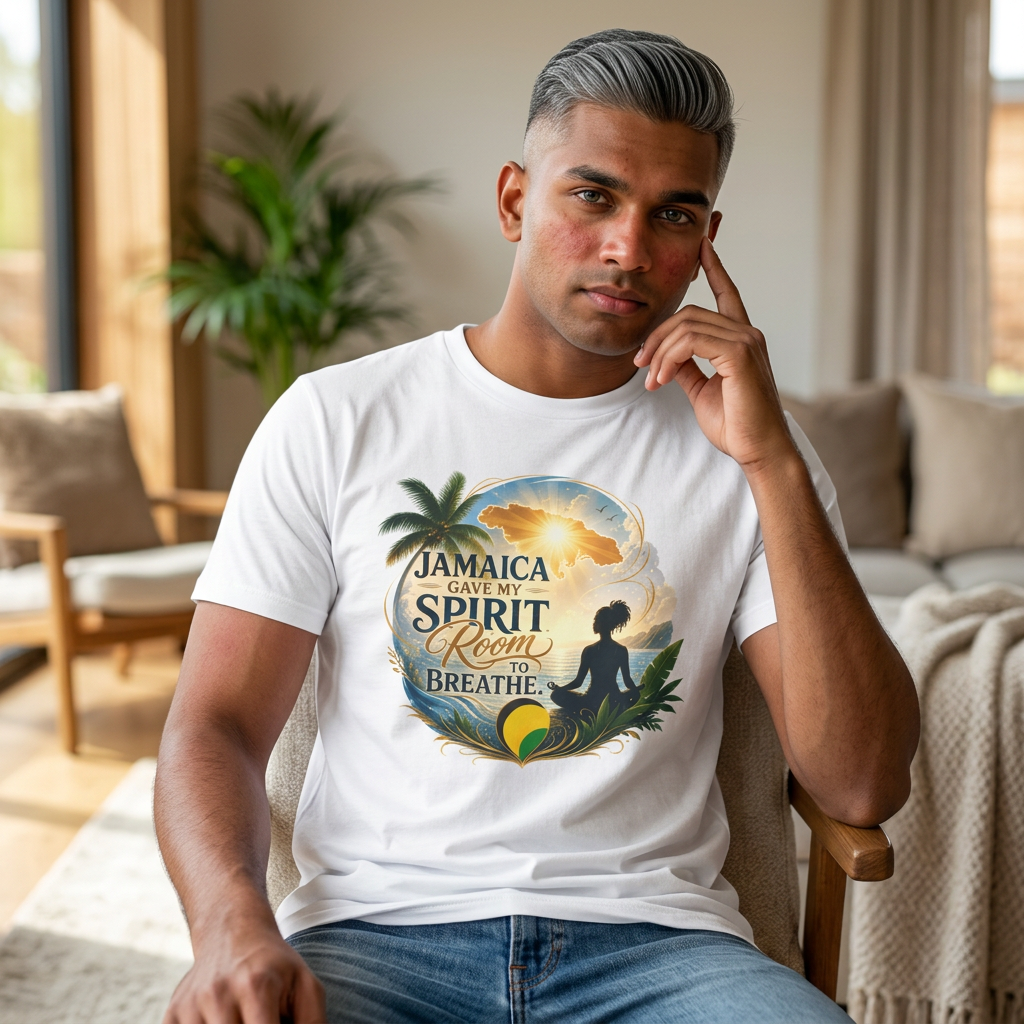 American Travel Polo — "Seeing the World Through Your Eyes" Graphic Shirt