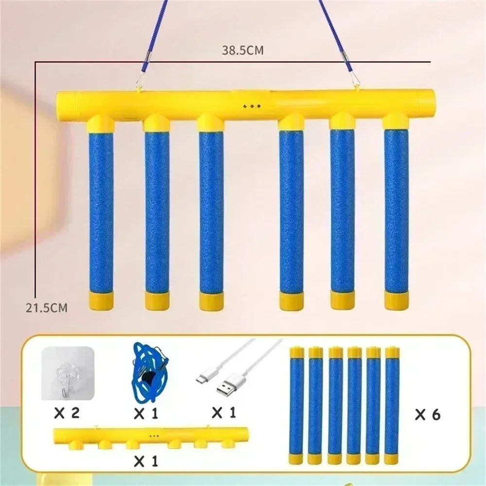 Reflex Drop Sticks Challenge Game Hand Eye Coordination Reaction Training Toy Adjustable Speed Catching Stick for Kids Adults