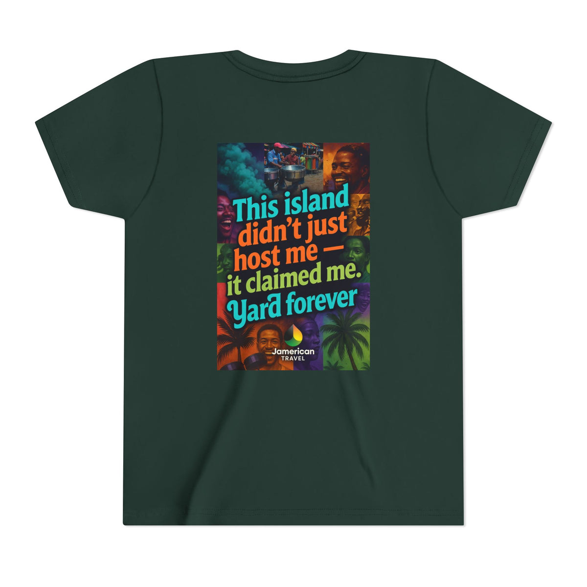 Youth Tee — "Soft Life" Jamaica Vacation Shirt / "This island didn’t just host me — it claimed me. Yard forever" Kids T‑Shirt