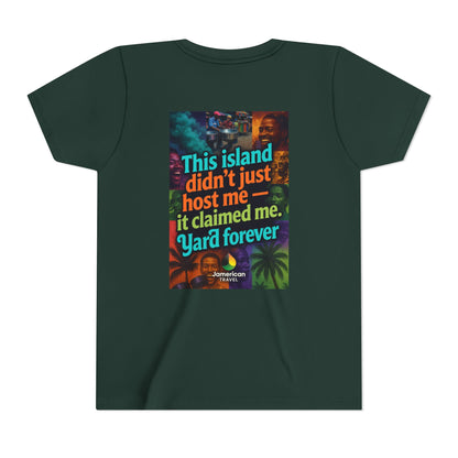 Youth Tee — "Soft Life" Jamaica Vacation Shirt / "This island didn’t just host me — it claimed me. Yard forever" Kids T‑Shirt