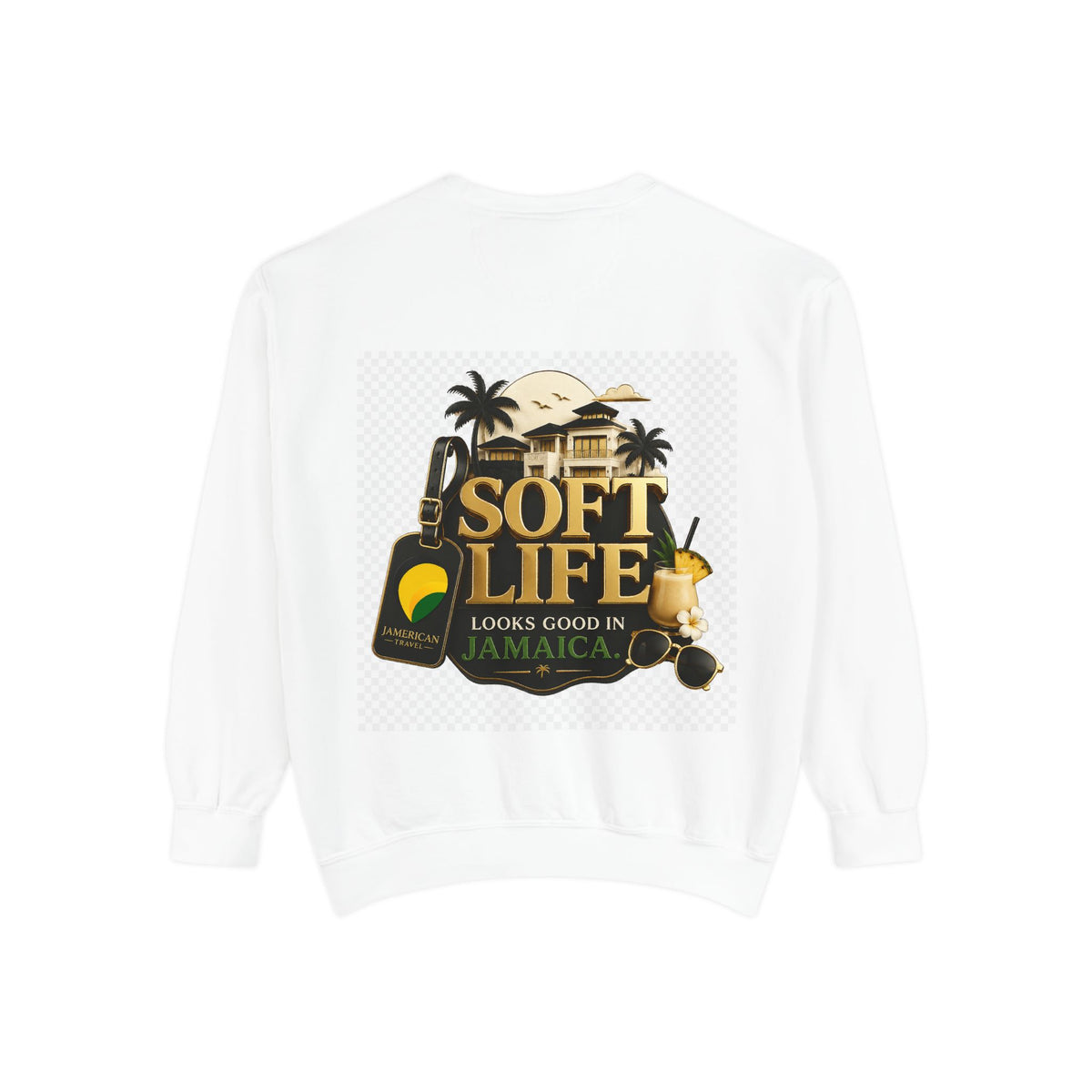 This island didn't just host me it claimed me Yard forever Sweatshirt | Soft Life Jamaica Crewneck