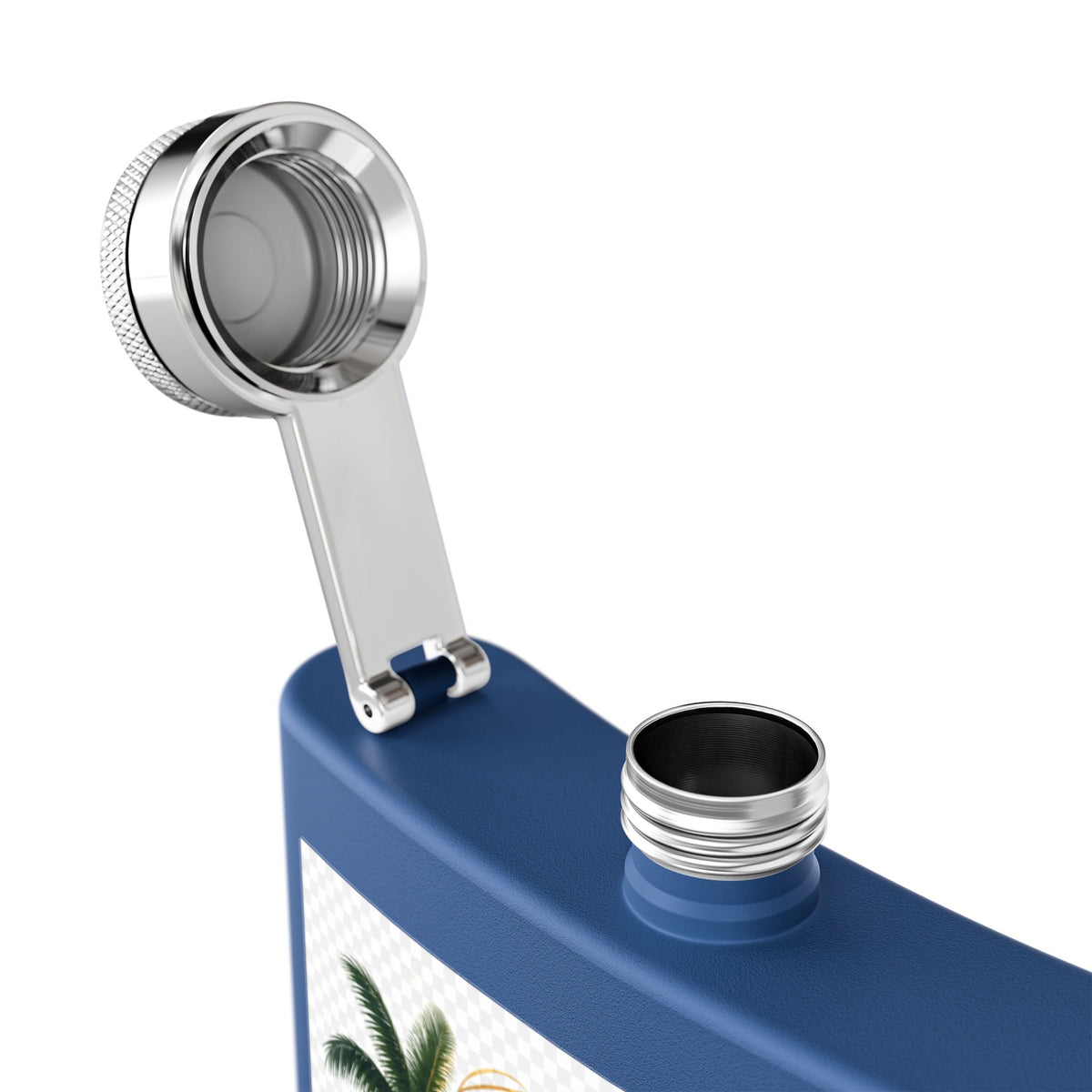 Jamaica Spirit Flask — 6oz Stainless Steel Travel Hip Flask