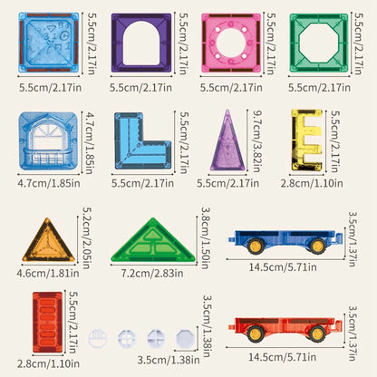 Magnetic Tiles for Kids Ages 3-5 4-8 Magnet Toys for 3 4 5 6 7 8+ Year Old Boys Girls Toddlers Magnetic Building Blocks Preschoo