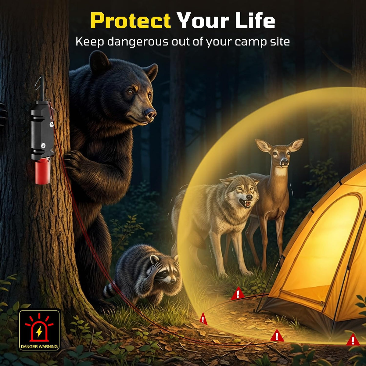 2 Pack 12 Gauge Perimeter Trip Alarm with Screws