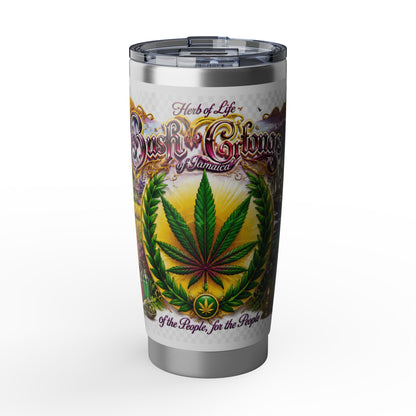 Cannabis Leaf Vagabond 20oz Tumbler – Rasta Herb of Life Travel Cup