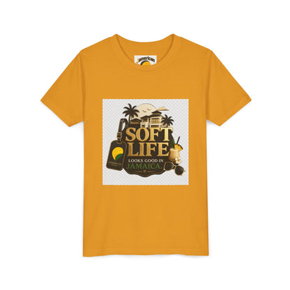 Youth Tee — "Soft Life" Jamaica Vacation Shirt / "This island didn’t just host me — it claimed me. Yard forever" Kids T‑Shirt