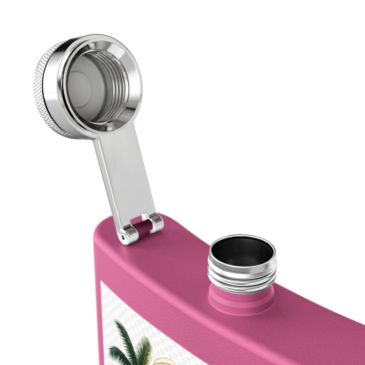 Jamaica Spirit Flask — 6oz Stainless Steel Travel Hip Flask