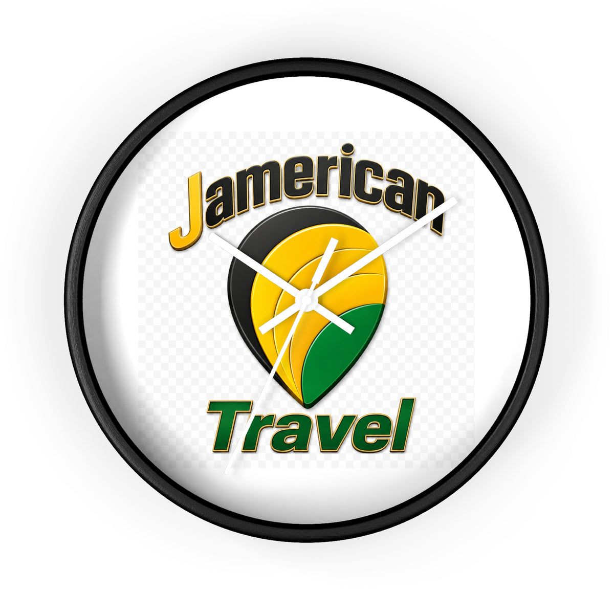 Jamerican Travel Wall Clock — Tropical Jamaica-Inspired Home Decor