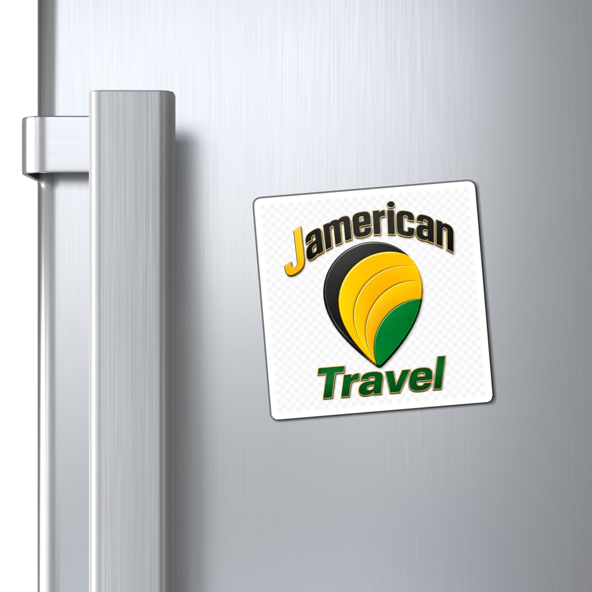 Travel Magnet — "Jamerican Travel" Logo Fridge Magnet
