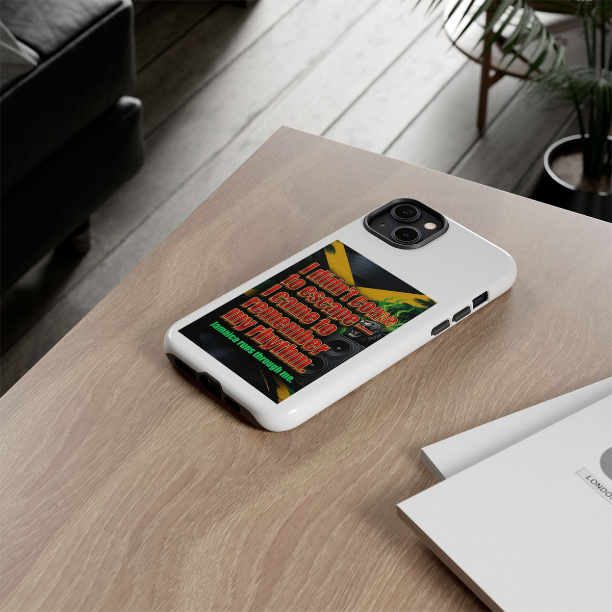 Jamaica Rhythm Phone Case — "I didn't come to escape, I came to remember my rhythm"