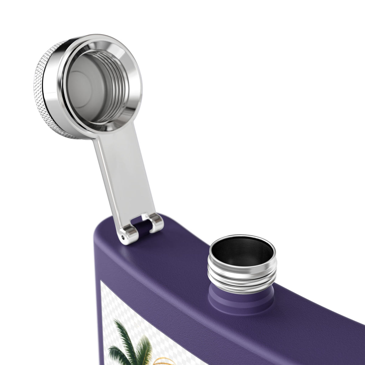 Jamaica Spirit Flask — 6oz Stainless Steel Travel Hip Flask