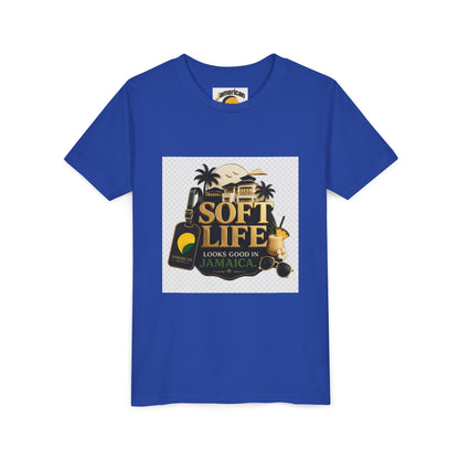 Youth Tee — "Soft Life" Jamaica Vacation Shirt / "This island didn’t just host me — it claimed me. Yard forever" Kids T‑Shirt