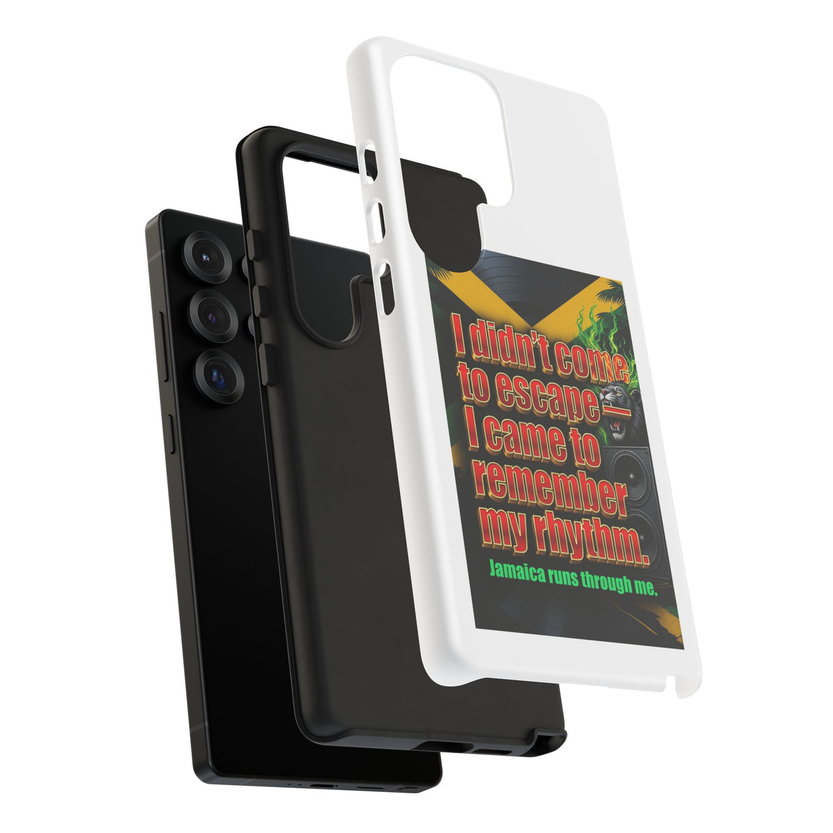 Jamaica Rhythm Phone Case — "I didn't come to escape, I came to remember my rhythm"
