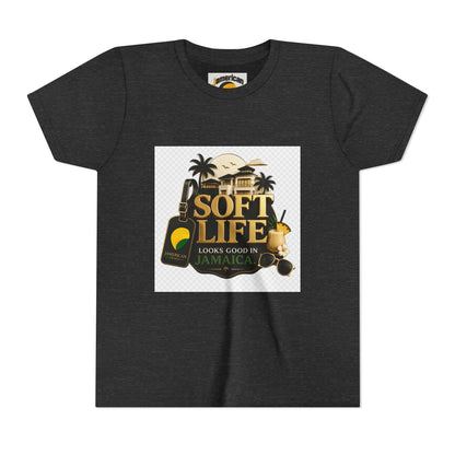 Youth Tee — "Soft Life" Jamaica Vacation Shirt / "This island didn’t just host me — it claimed me. Yard forever" Kids T‑Shirt