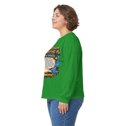 Reconversion Rebaptism Scripture Design Long Sleeve Tee | Christian Faith Shirt