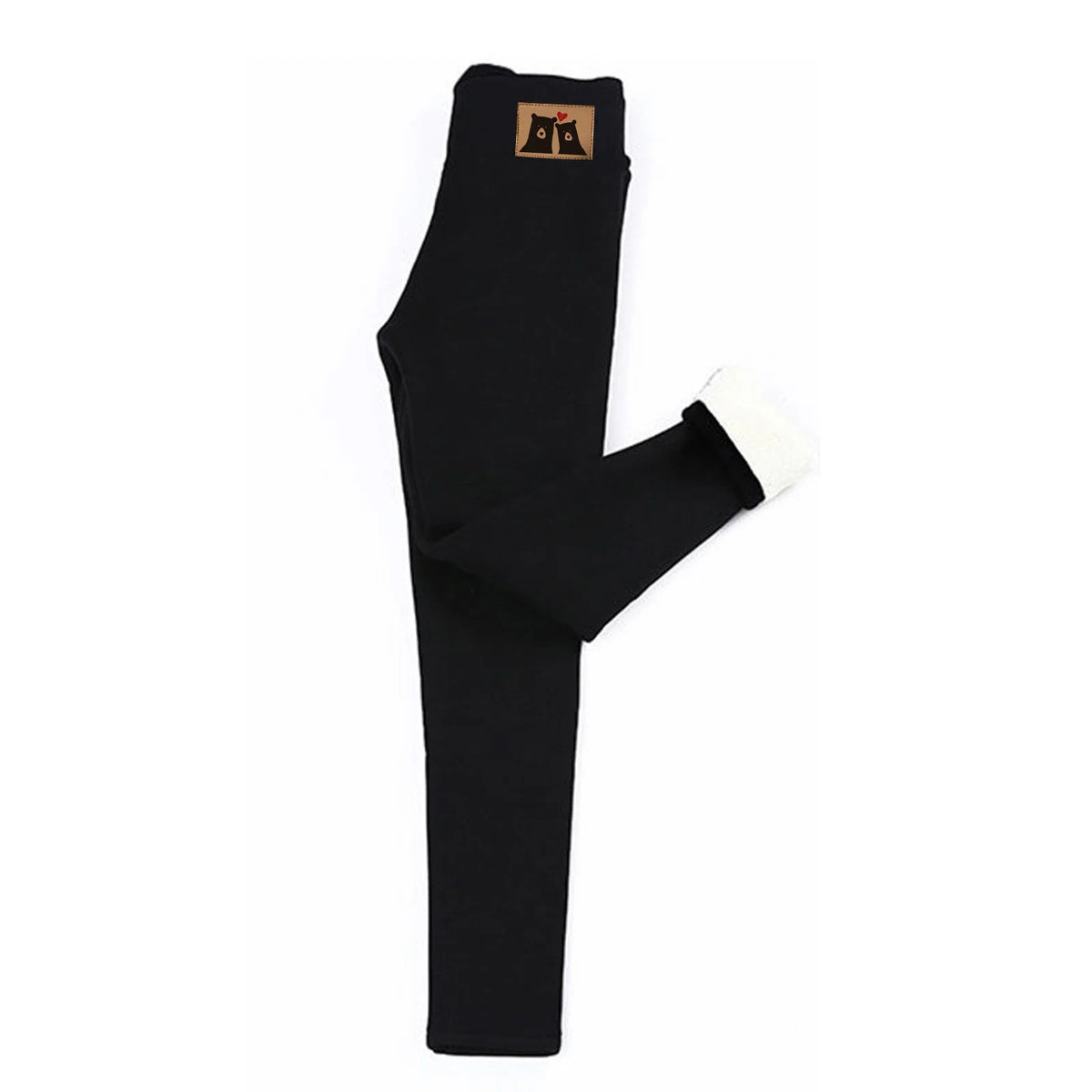 Warm Sherpa Fleece Lined Leggings for Women, High Waist Thick Tummy Control Fleece Skinny Tights Plush Thermal Pants