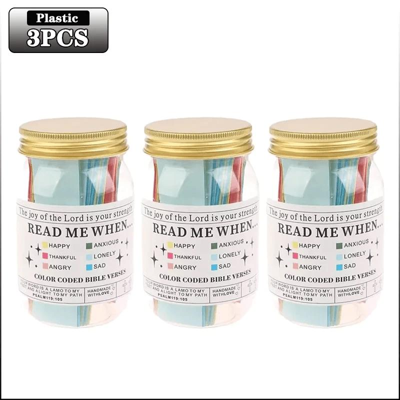 Bible Verses Jar for Emotions and Feelings Bible Verses in a Jar Bible Verses Savings Jar Comfort in God'S Word Storage Jar