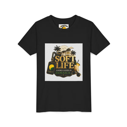 Youth Tee — "Soft Life" Jamaica Vacation Shirt / "This island didn’t just host me — it claimed me. Yard forever" Kids T‑Shirt