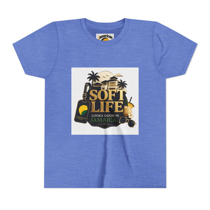 Youth Tee — "Soft Life" Jamaica Vacation Shirt / "This island didn’t just host me — it claimed me. Yard forever" Kids T‑Shirt