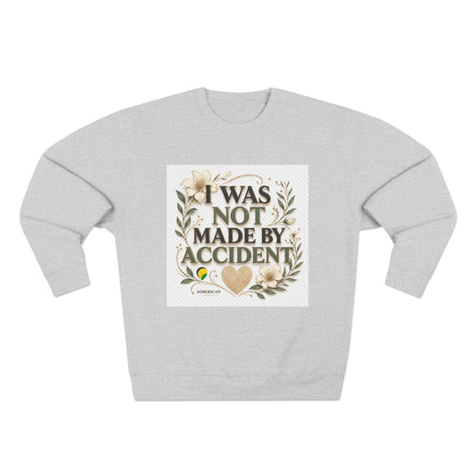 I Was Not Made By Accident Sweatshirt | Christian Scripture Names Crewneck