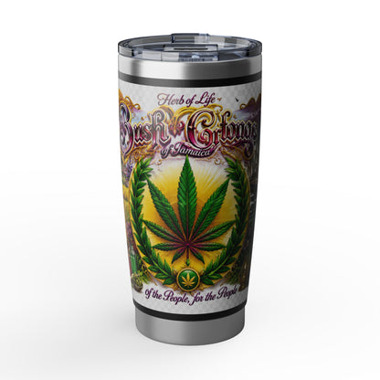 Cannabis Leaf Vagabond 20oz Tumbler – Rasta Herb of Life Travel Cup