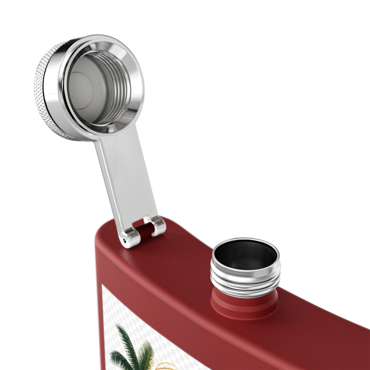 Jamaica Spirit Flask — 6oz Stainless Steel Travel Hip Flask