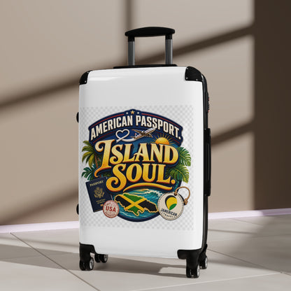 Island Soul Carry-On Suitcase — "American Passport" Tropical Travel Luggage