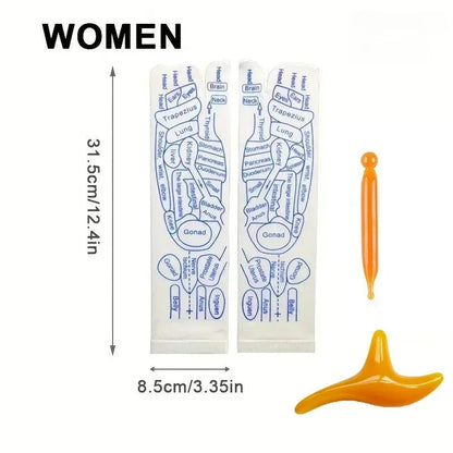 Physiotherapy Foot Care Massage Relieve Tired Feet Sock Acupressure Foot Massager Reflexology Socks Foot Acupoint Massage Tool