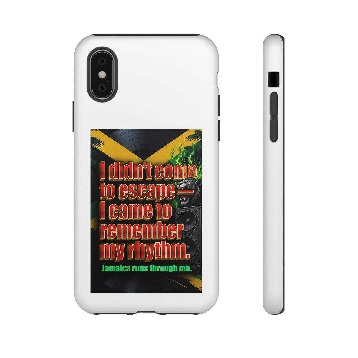 Jamaica Rhythm Phone Case — "I didn't come to escape, I came to remember my rhythm"