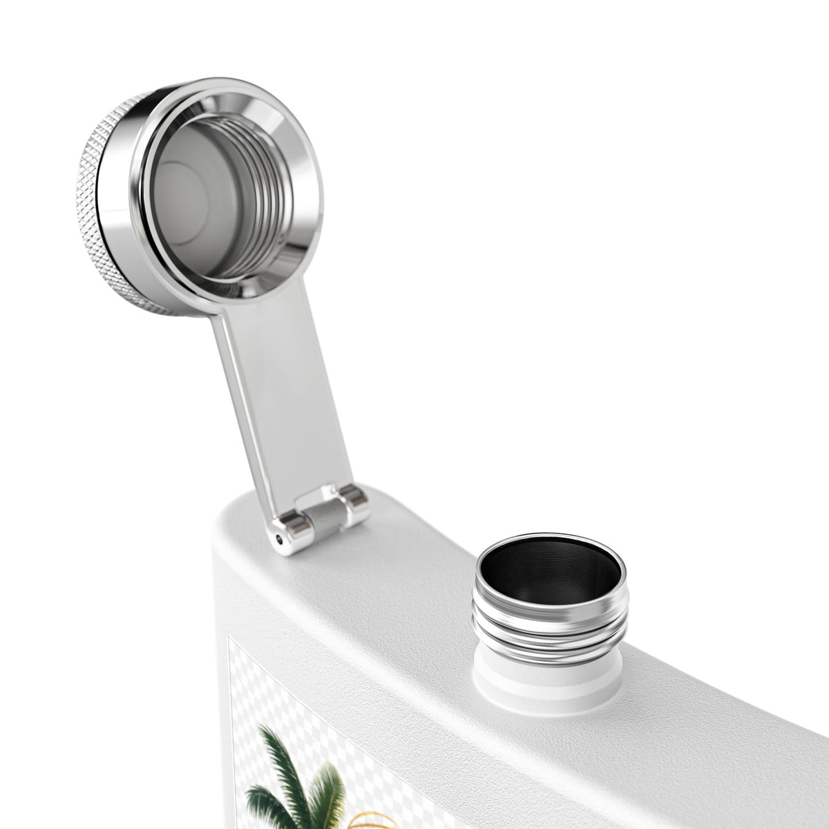 Jamaica Spirit Flask — 6oz Stainless Steel Travel Hip Flask