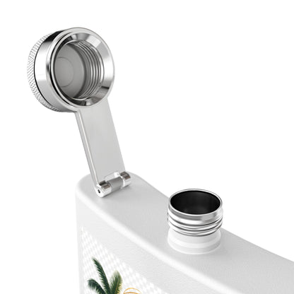 Jamaica Spirit Flask — 6oz Stainless Steel Travel Hip Flask