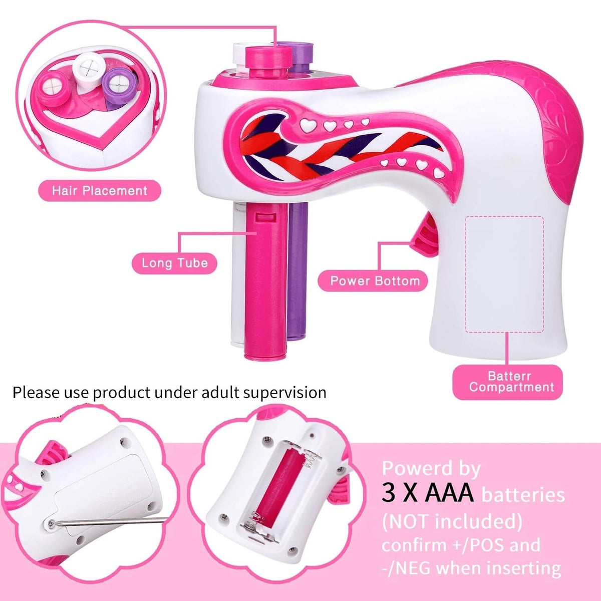 18 Pcs Hair Braiding Machine, Hair Braider, Automatic Braiding Tools