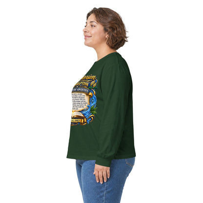 Reconversion Rebaptism Scripture Design Long Sleeve Tee | Christian Faith Shirt