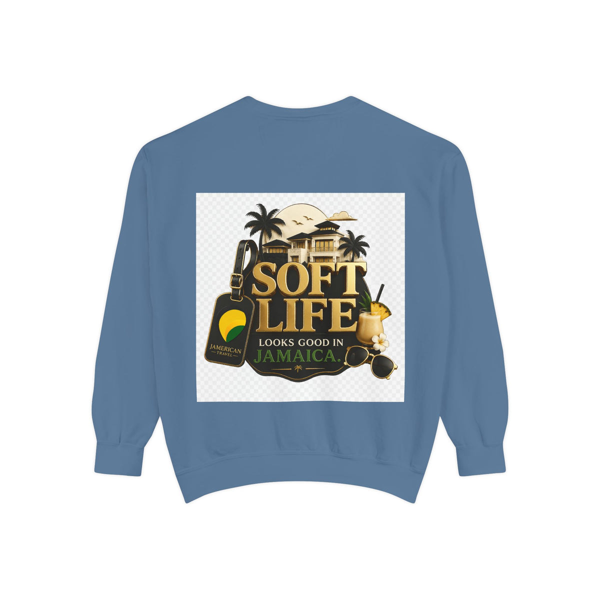 This island didn't just host me it claimed me Yard forever Sweatshirt | Soft Life Jamaica Crewneck