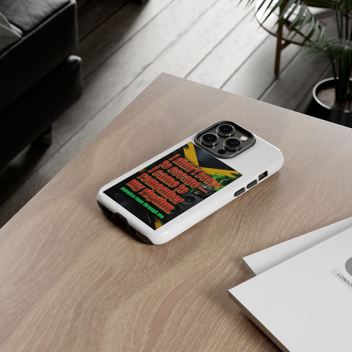 Jamaica Rhythm Phone Case — "I didn't come to escape, I came to remember my rhythm"