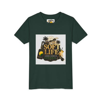 Youth Tee — "Soft Life" Jamaica Vacation Shirt / "This island didn’t just host me — it claimed me. Yard forever" Kids T‑Shirt