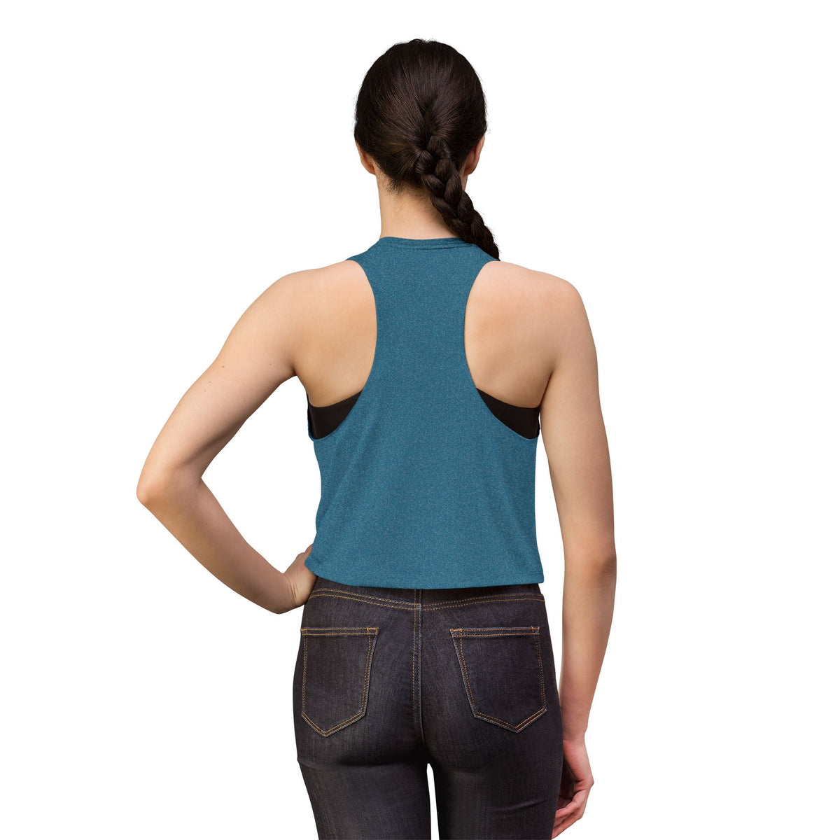 Island Soul Crop Top — American Passport Tropical Travel Graphic