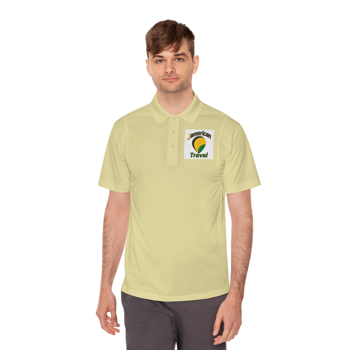 American Travel Logo Polo — Men’s Sport Polo Shirt