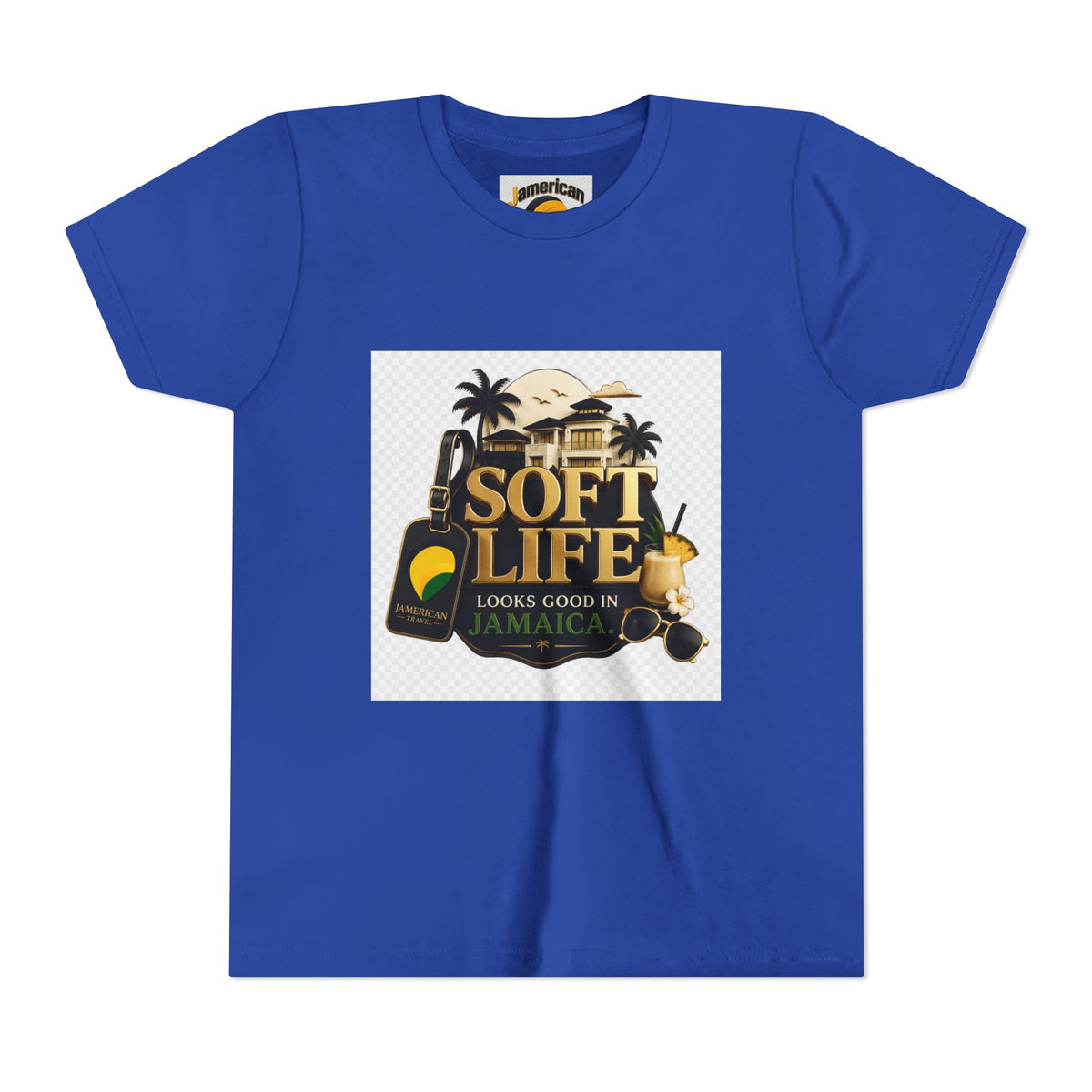 Youth Tee — "Soft Life" Jamaica Vacation Shirt / "This island didn’t just host me — it claimed me. Yard forever" Kids T‑Shirt