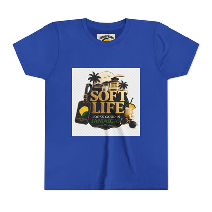 Youth Tee — "Soft Life" Jamaica Vacation Shirt / "This island didn’t just host me — it claimed me. Yard forever" Kids T‑Shirt