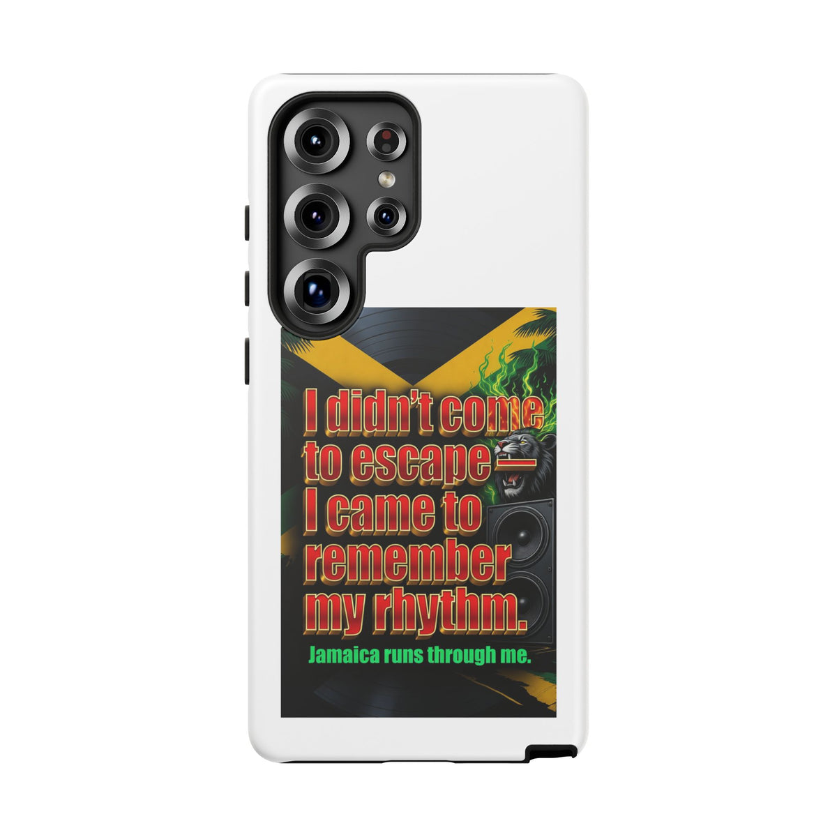Jamaica Rhythm Phone Case — "I didn't come to escape, I came to remember my rhythm"