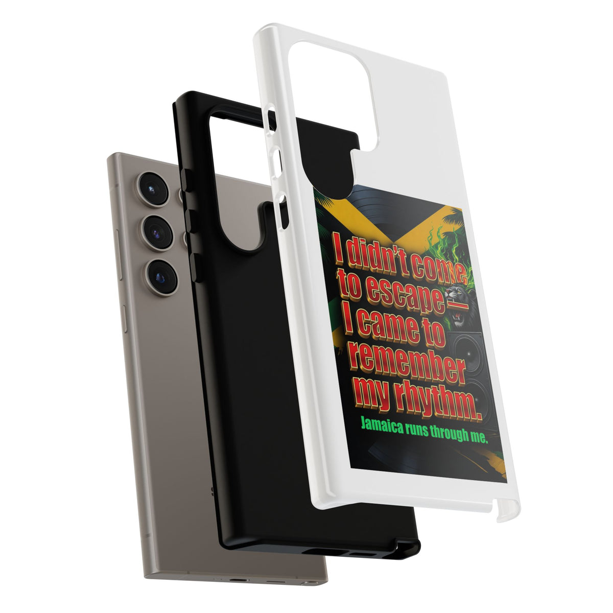 Jamaica Rhythm Phone Case — "I didn't come to escape, I came to remember my rhythm"
