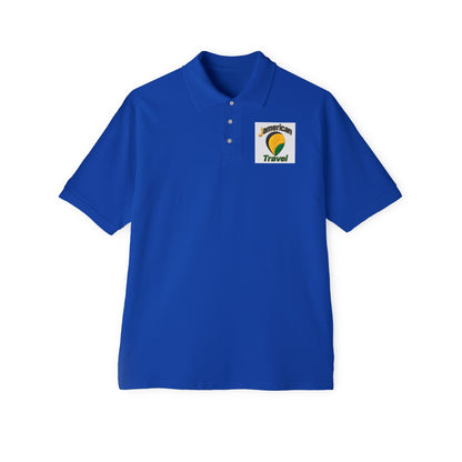 JAmerican Travel Polo — "See the World Through JAmerican Travel Your Eyes" Graphic Polo