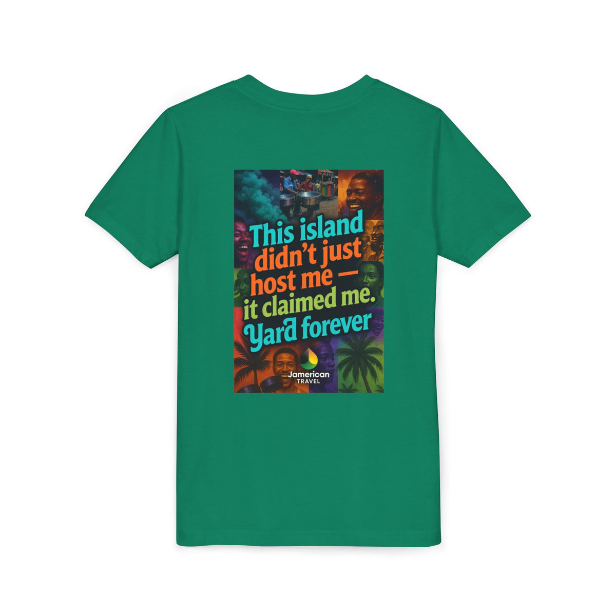 Youth Tee — "Soft Life" Jamaica Vacation Shirt / "This island didn’t just host me — it claimed me. Yard forever" Kids T‑Shirt